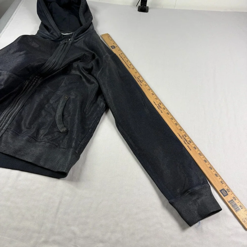 True Religion Hoodie Mens XL Blue Coated Full Zip Casual Jacket